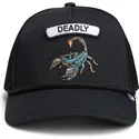 petten-gebogen-zwart-snapback-gb2-deadly-scorp-the-rocker-the-farm-van-goorin-bros