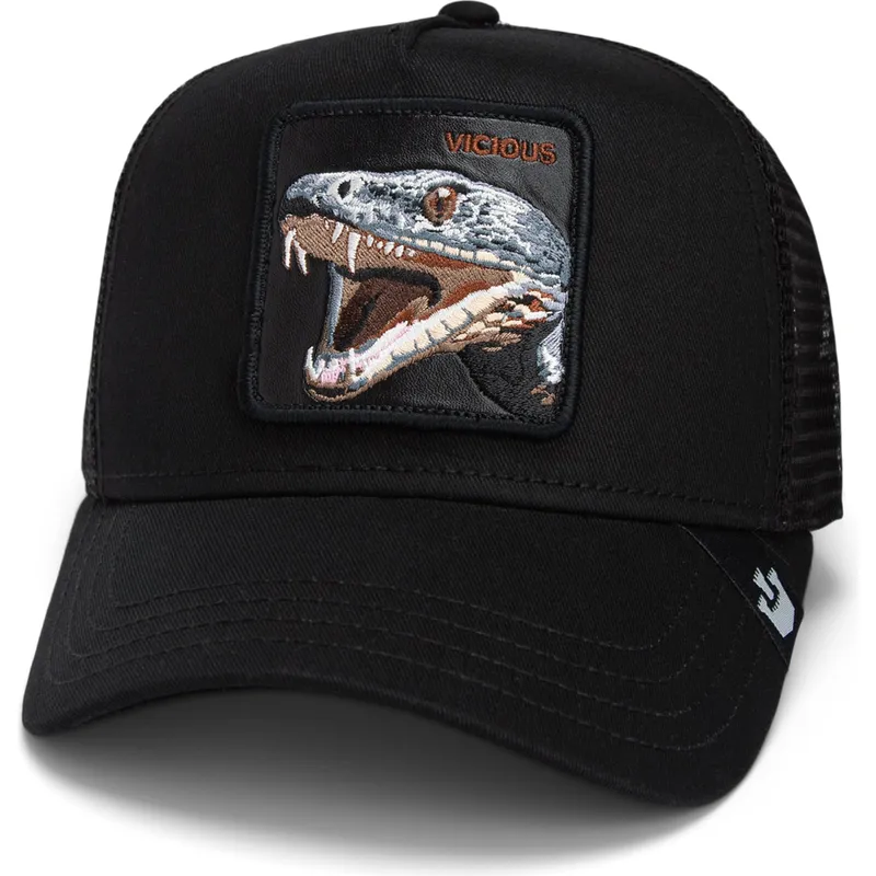 petten-gebogen-zwart-snapback-the-vicious-snake-core-combo-the-farm-van-goorin-bros