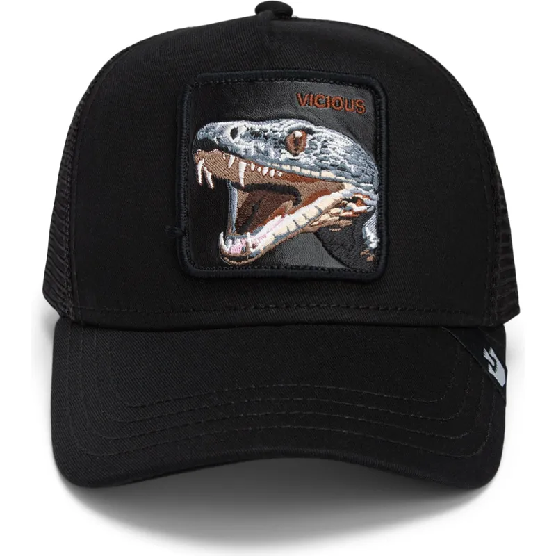 petten-gebogen-zwart-snapback-the-vicious-snake-core-combo-the-farm-van-goorin-bros