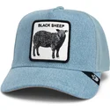 petten-gebogen-blauw-snapback-the-black-sheep-global-core-denim-the-farm-van-goorin-bros