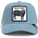 petten-gebogen-blauw-snapback-the-black-sheep-global-core-denim-the-farm-van-goorin-bros