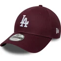 petten-gebogen-rood-verstelbaar-9forty-colour-pack-van-los-angeles-dodgers-mlb-van-new-era