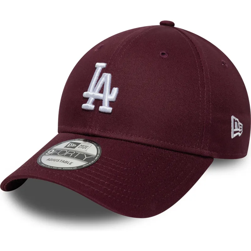 petten-gebogen-rood-verstelbaar-9forty-colour-pack-van-los-angeles-dodgers-mlb-van-new-era