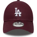 petten-gebogen-rood-verstelbaar-9forty-colour-pack-van-los-angeles-dodgers-mlb-van-new-era