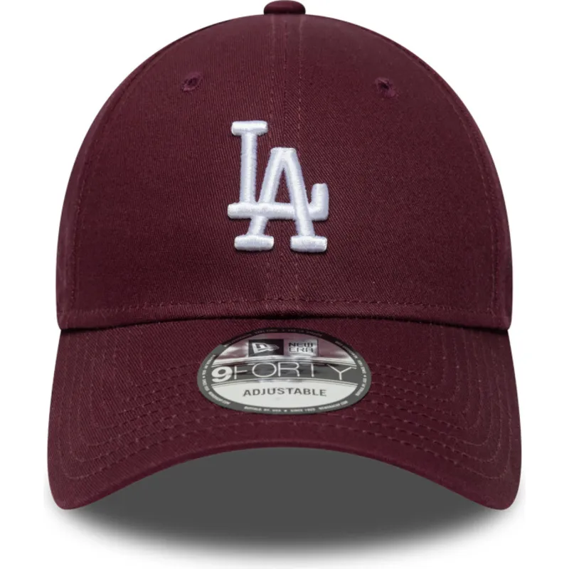 petten-gebogen-rood-verstelbaar-9forty-colour-pack-van-los-angeles-dodgers-mlb-van-new-era