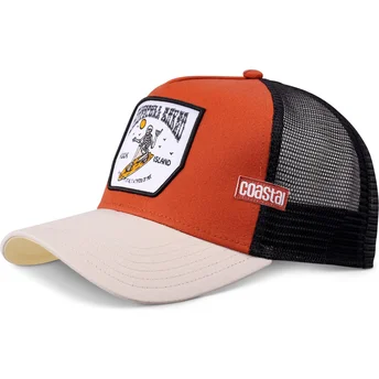 Petten gebogen meerkleurig snapback Grateful Shred HFT van Coastal