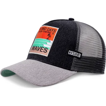 Petten gebogen zwart snapback No Bad Days HFT van Coastal