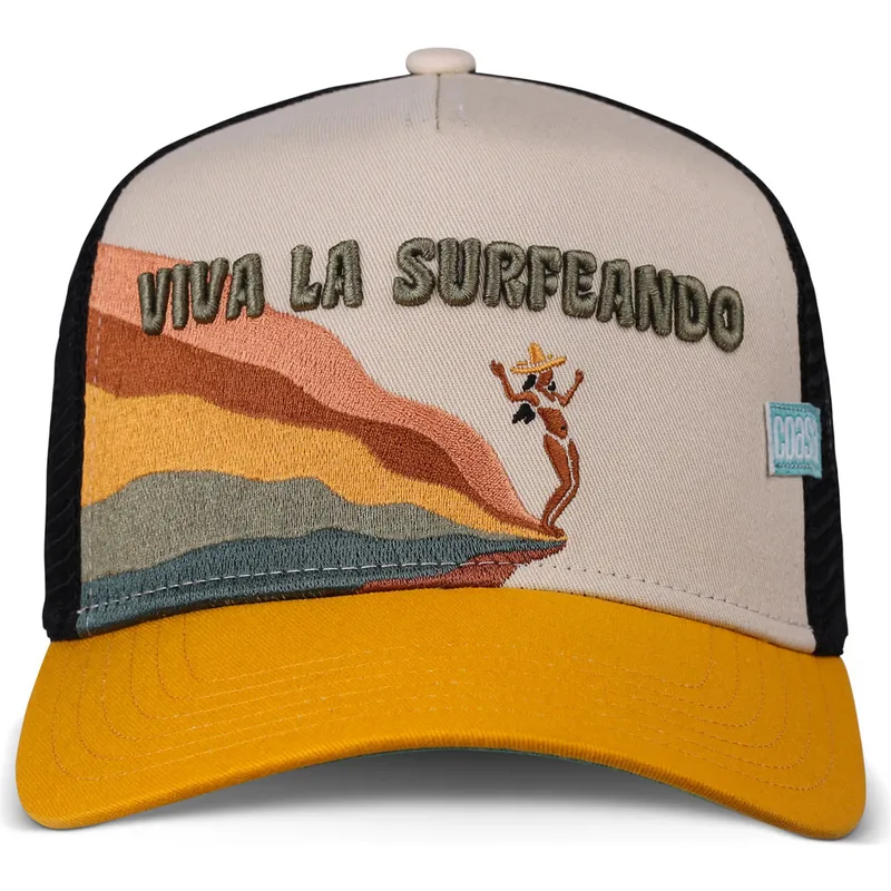 petten-gebogen-meerkleurig-snapback-viva-la-surfeando-hft-van-coastal petten-gebogen-meerkleurig-snapback-viva-la-surfeando-hft-van-coastal