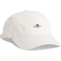 petten-gebogen-beige-verstelbaar-shield-cotton-twill-eggshell-van-gant