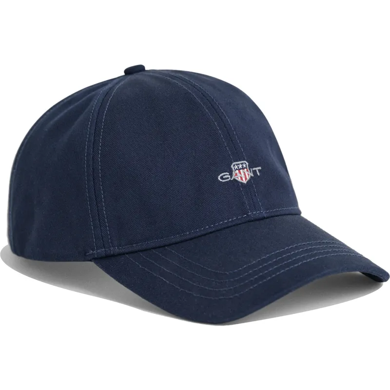 petten-gebogen-marineblauw-verstelbaar-shield-cotton-twill-marine-van-gant