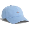 petten-gebogen-blauw-verstelbaar-shield-cotton-twill-capri-blue-van-gant