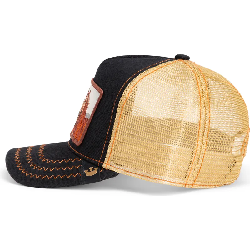 petten-gebogen-zwart-snapback-easy-rider-wild-heart-the-farm-van-goorin-bros