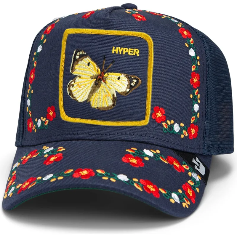 petten-gebogen-marineblauw-snapback-goorin-bros-butterfly-hyper-active-flora-fauna-the-farm-navy-blue-hat-the-farm-van-goorin-br petten-gebogen-marineblauw-snapback-goorin-bros-butterfly-hyper-active-flora-fauna-the-farm-navy-blue-hat-the-farm-van-goorin-br