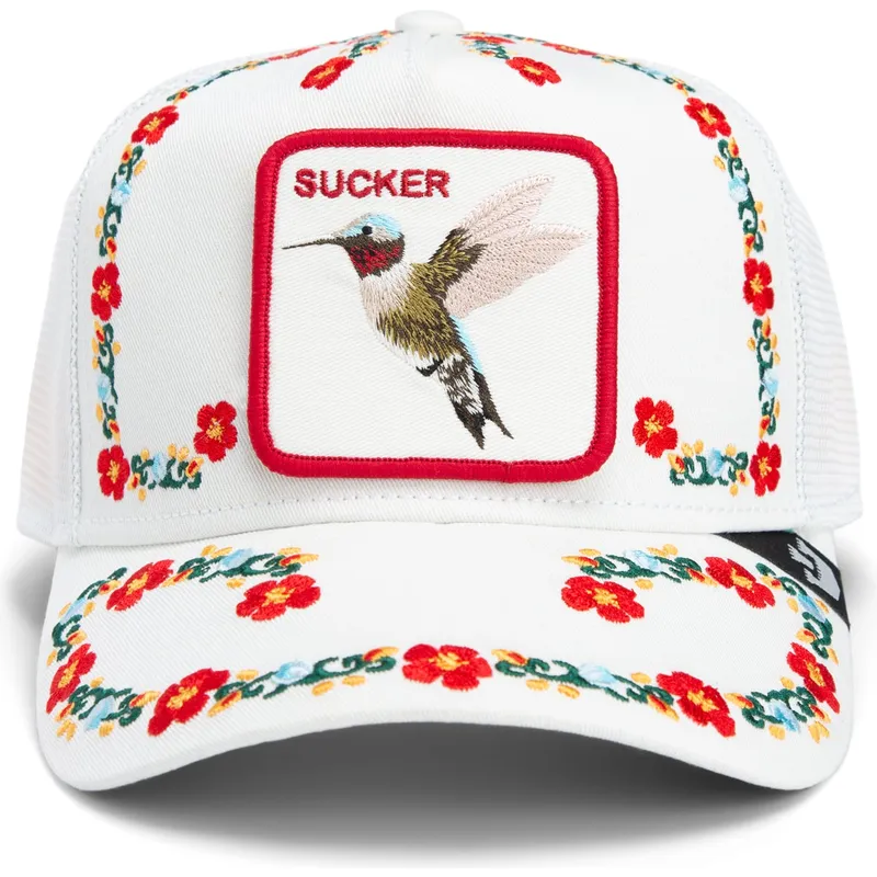 petten-gebogen-wit-snapback-goorin-bros-hummingbird-sucker-necessary-nectar-flora-fauna-the-farm-white-hat-the-farm-van-goorin-b