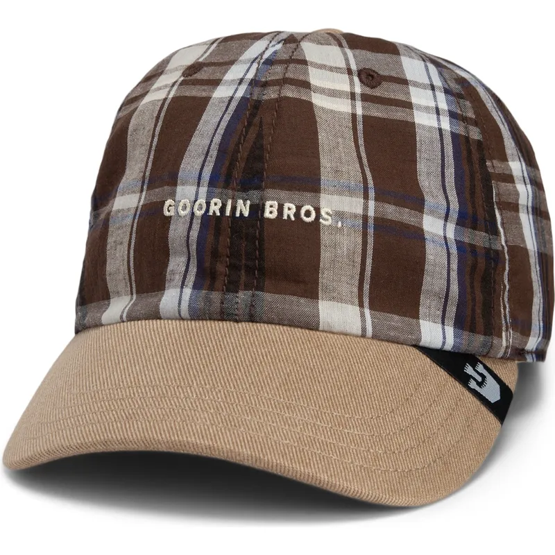 petten-gebogen-bruin-snapback-goorin-bros-curved-brim-ask-your-mother-papa-cap-madras-the-farm-brown-cap-the-farm-van-goorin-bro