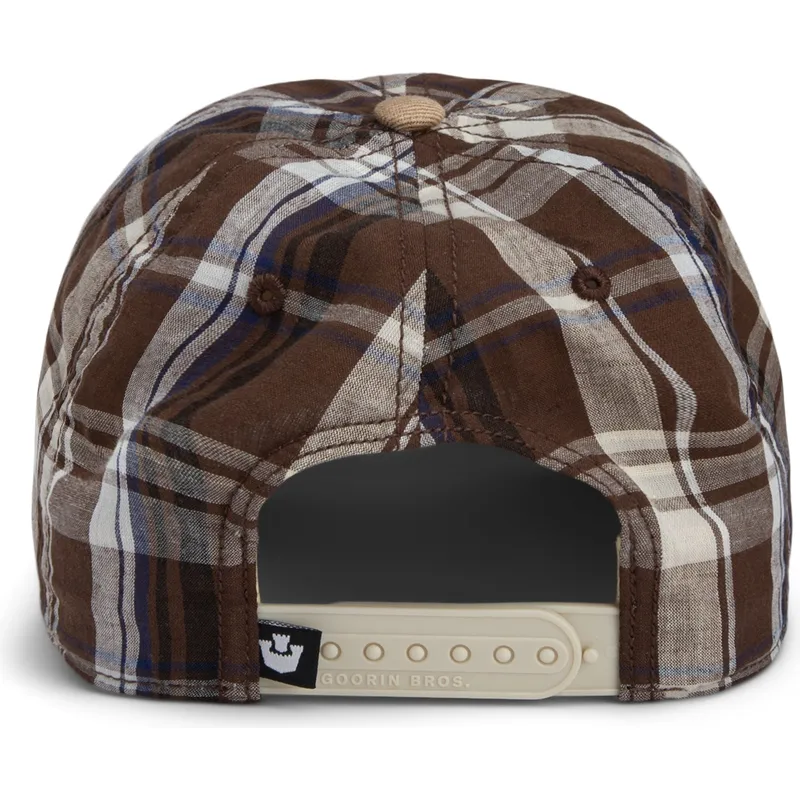 petten-gebogen-bruin-snapback-goorin-bros-curved-brim-ask-your-mother-papa-cap-madras-the-farm-brown-cap-the-farm-van-goorin-bro