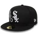 petten-plat-zwart-fitted-59fifty-food-icon-windy-city-van-chicago-white-sox-mlb-van-new-era