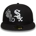 petten-plat-zwart-fitted-59fifty-food-icon-windy-city-van-chicago-white-sox-mlb-van-new-era