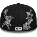 petten-plat-zwart-fitted-59fifty-mythical-van-new-york-yankees-mlb-van-new-era