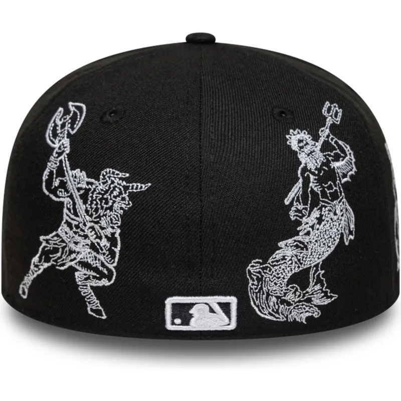 petten-plat-zwart-fitted-59fifty-mythical-van-new-york-yankees-mlb-van-new-era