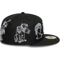 petten-plat-zwart-fitted-59fifty-mythical-van-new-york-yankees-mlb-van-new-era