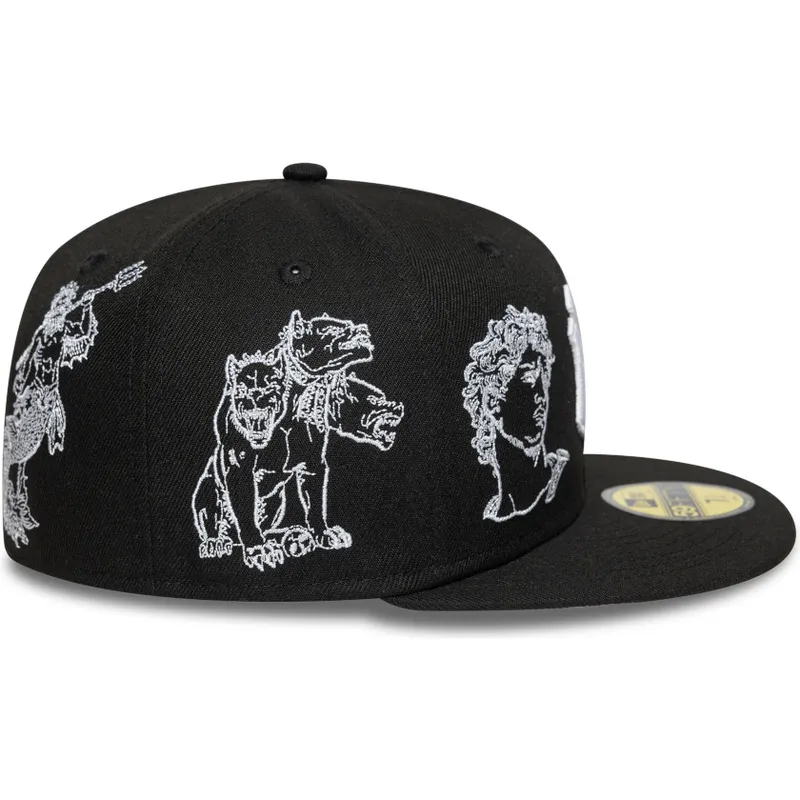 petten-plat-zwart-fitted-59fifty-mythical-van-new-york-yankees-mlb-van-new-era