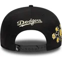 petten-plat-zwart-snapback-9fifty-floral-van-los-angeles-dodgers-mlb-van-new-era