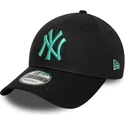petten-gebogen-zwart-verstelbaar-9forty-league-essential-van-new-york-yankees-mlb-van-new-era