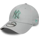 petten-gebogen-grijs-verstelbaar-9forty-team-outline-van-new-york-yankees-mlb-van-new-era