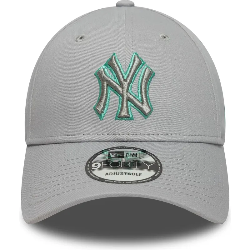 petten-gebogen-grijs-verstelbaar-9forty-team-outline-van-new-york-yankees-mlb-van-new-era