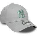 petten-gebogen-grijs-verstelbaar-9forty-team-outline-van-new-york-yankees-mlb-van-new-era