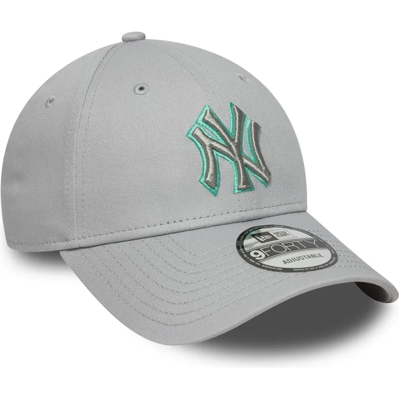 petten-gebogen-grijs-verstelbaar-9forty-team-outline-van-new-york-yankees-mlb-van-new-era