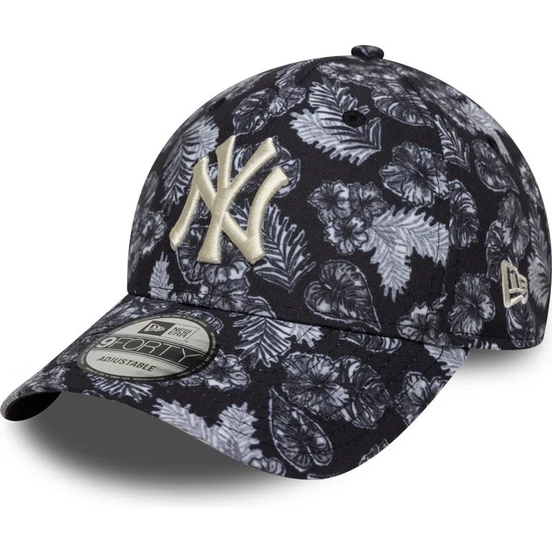 petten-gebogen-zwart-verstelbaar-9forty-all-over-print-van-new-york-yankees-mlb-van-new-era