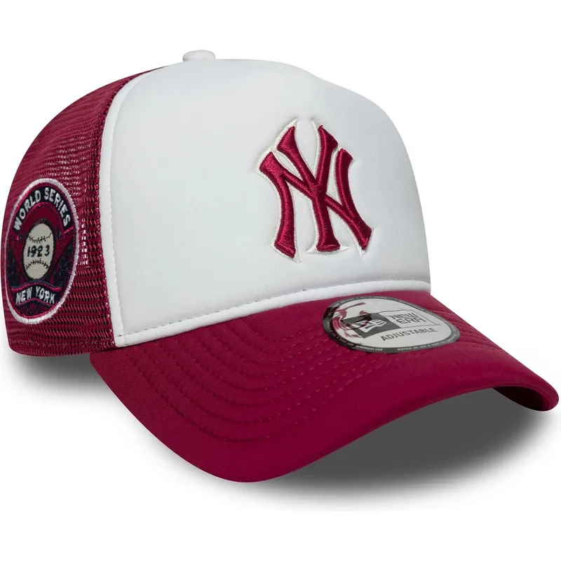 petten-gebogen-rood-snapback-e-frame-world-series-van-new-york-yankees-mlb-van-new-era petten-gebogen-rood-snapback-e-frame-world-series-van-new-york-yankees-mlb-van-new-era