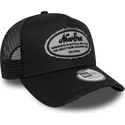 petten-gebogen-zwart-snapback-a-frame-oval-distress-patch-van-new-era
