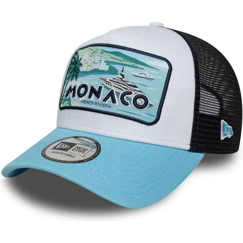 petten-gebogen-meerkleurig-snapback-monaco-french-riviera-a-frame-summer-van-new-era