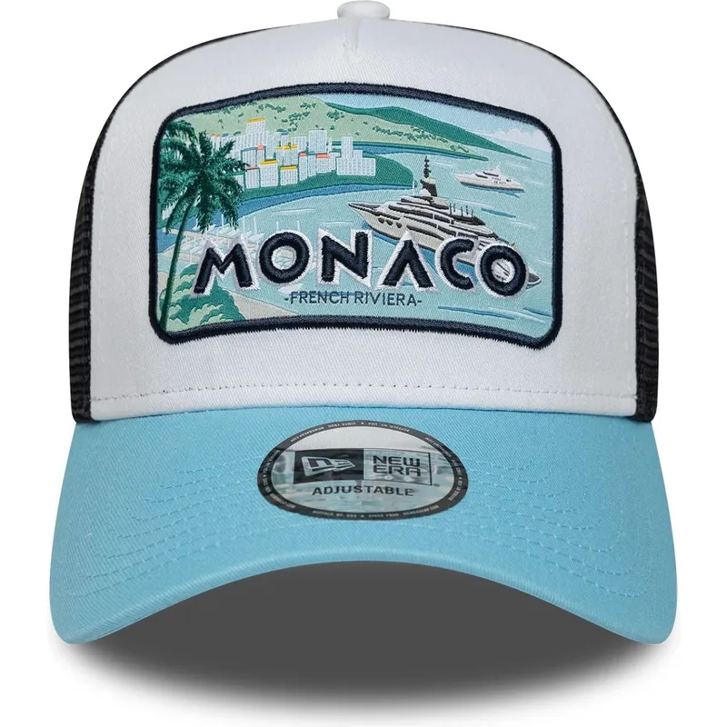 petten-gebogen-meerkleurig-snapback-monaco-french-riviera-a-frame-summer-van-new-era