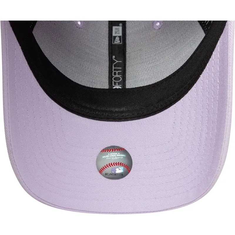 petten-gebogen-paars-verstelbaar-9forty-league-essential-van-los-angeles-dodgers-mlb-van-new-era