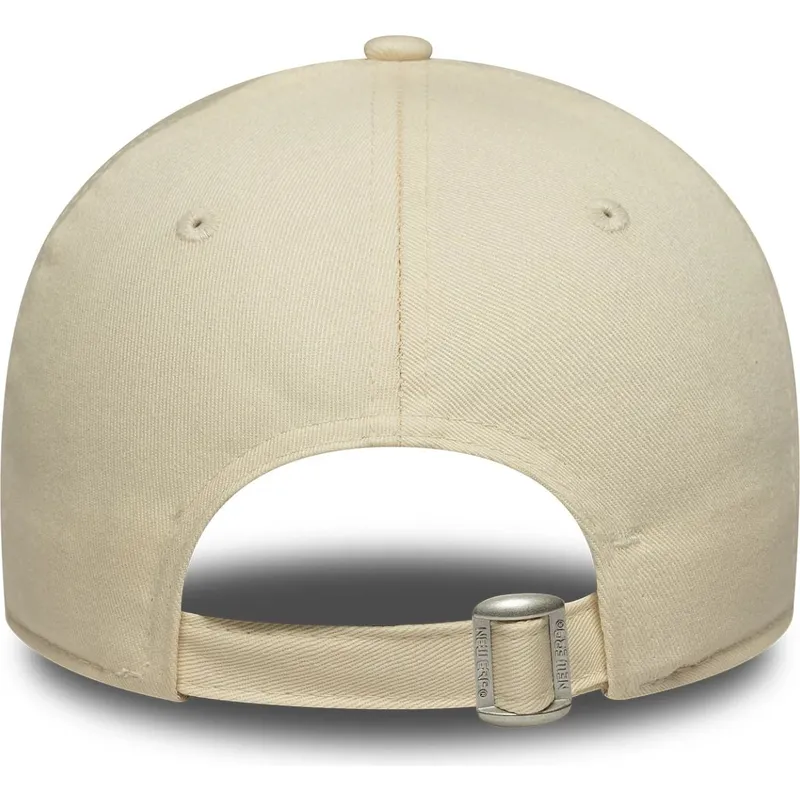 petten-gebogen-beige-verstelbaar-9forty-beaded-van-new-york-yankees-mlb-van-new-era