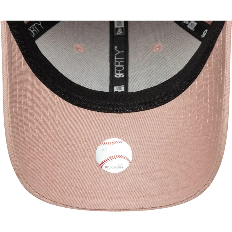 petten-gebogen-roze-verstelbaar-9forty-beaded-van-new-york-yankees-mlb-van-new-era