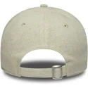 petten-gebogen-beige-verstelbaar-9twenty-linen-van-new-york-yankees-mlb-van-new-era