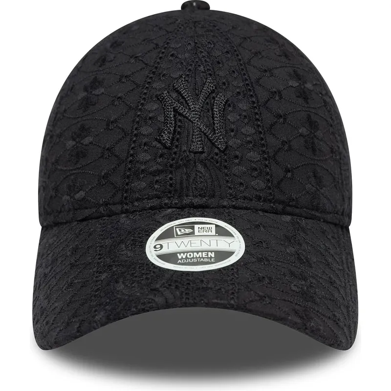 petten-gebogen-zwart-verstelbaar-9twenty-broderie-van-new-york-yankees-mlb-van-new-era