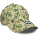 petten-gebogen-beige-verstelbaar-9twenty-all-over-print-tropical-van-new-york-yankees-mlb-van-new-era