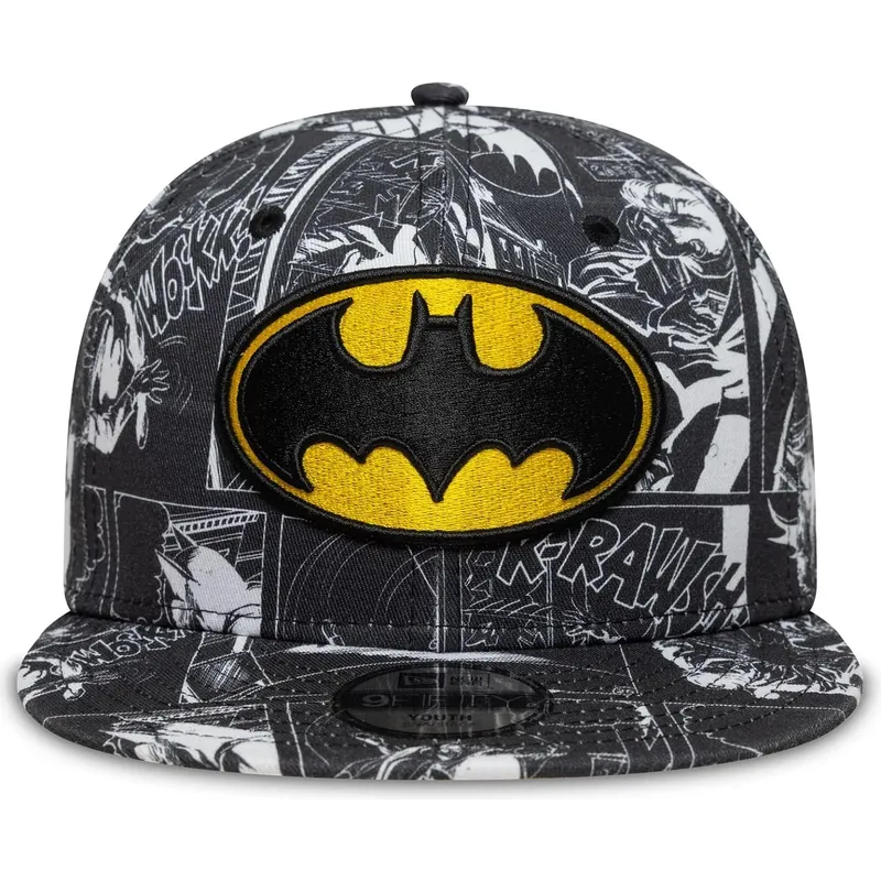 petten-plat-zwart-snapback-voor-kinderen-9fifty-all-over-print-van-batman-dc-comics-van-new-era