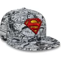 petten-plat-zwart-snapback-voor-kinderen-9fifty-all-over-print-van-superman-dc-comics-van-new-era