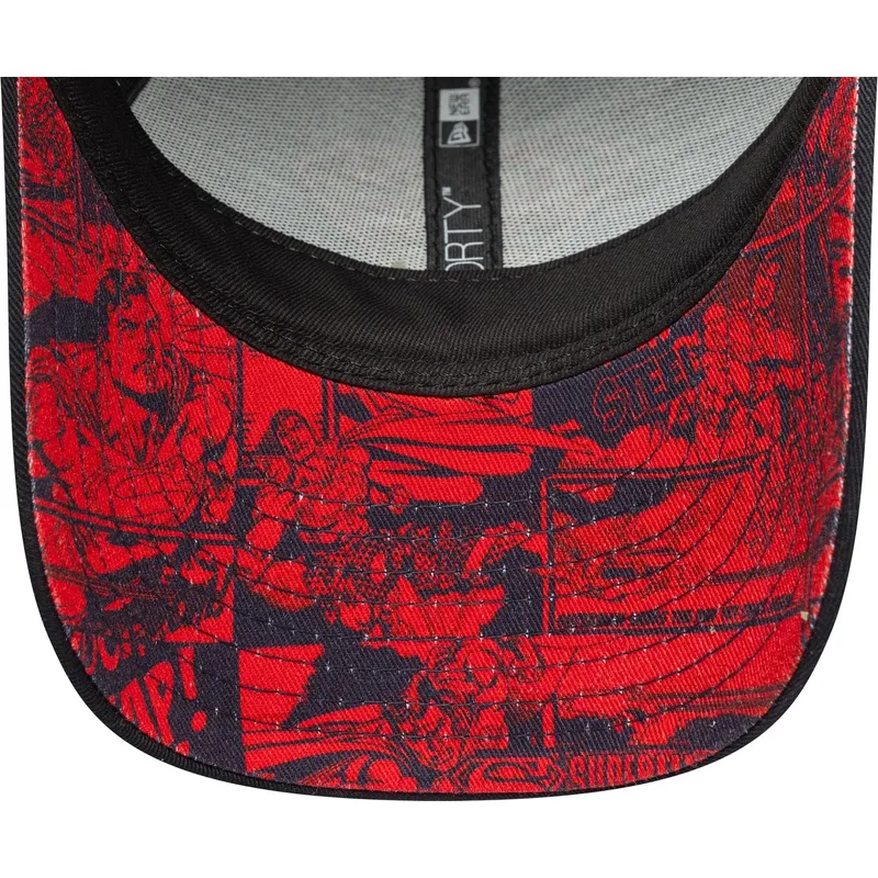 petten-gebogen-marineblauw-verstelbaar-voor-kinderen-9forty-all-over-print-van-superman-dc-comics-van-new-era