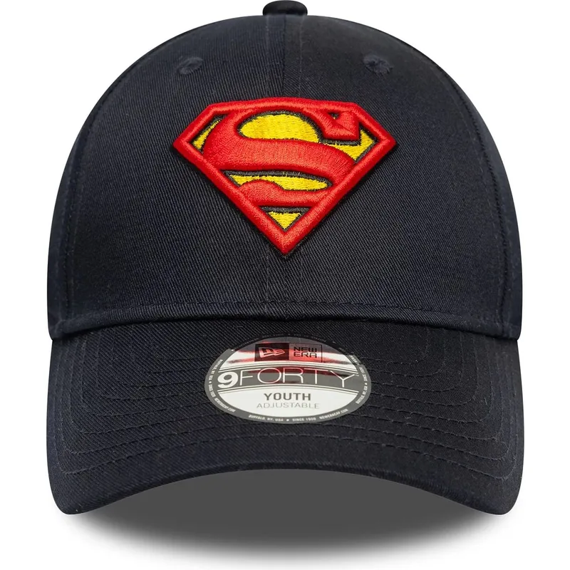 petten-gebogen-marineblauw-verstelbaar-voor-kinderen-9forty-all-over-print-van-superman-dc-comics-van-new-era