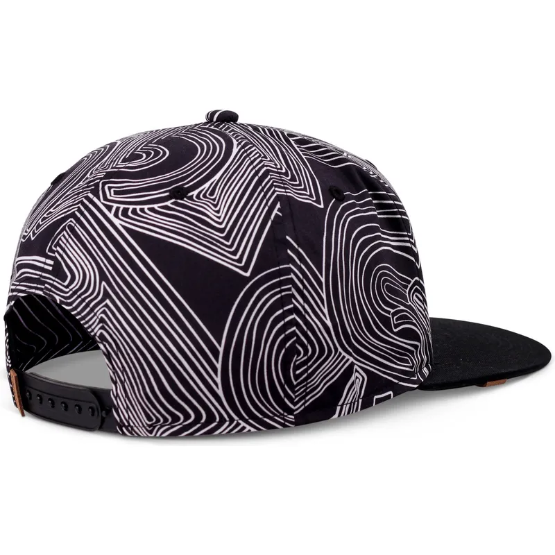 petten-plat-zwart-snapback-ma-pattern-van-djinns petten-plat-zwart-snapback-ma-pattern-van-djinns