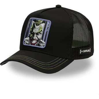 Petten gebogen zwart snapback DC8 JOK Joker DC Comics van Capslab