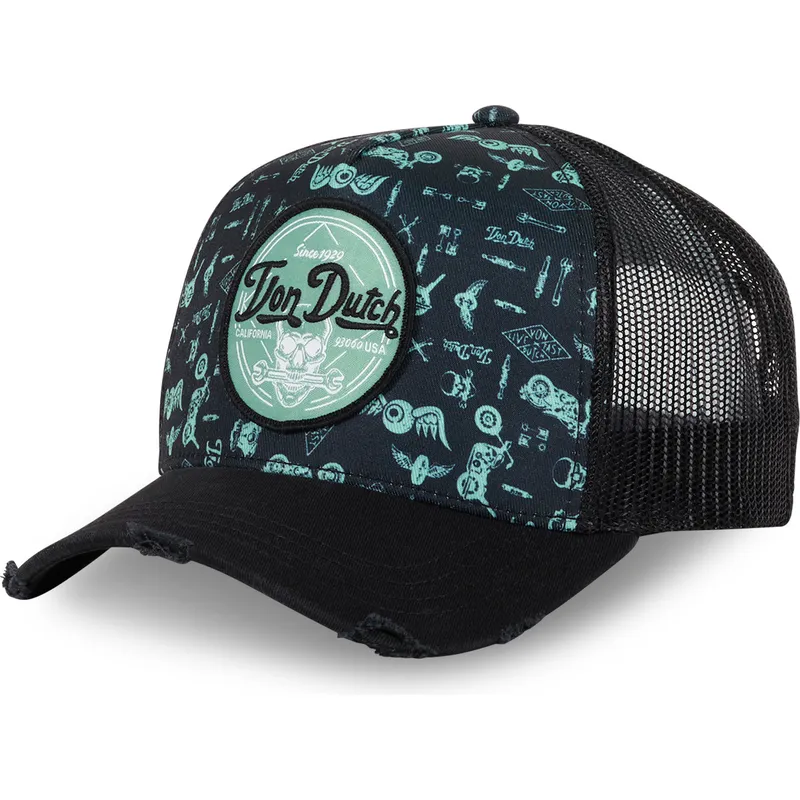petten-gebogen-blauw-snapback-print04-van-von-dutch
